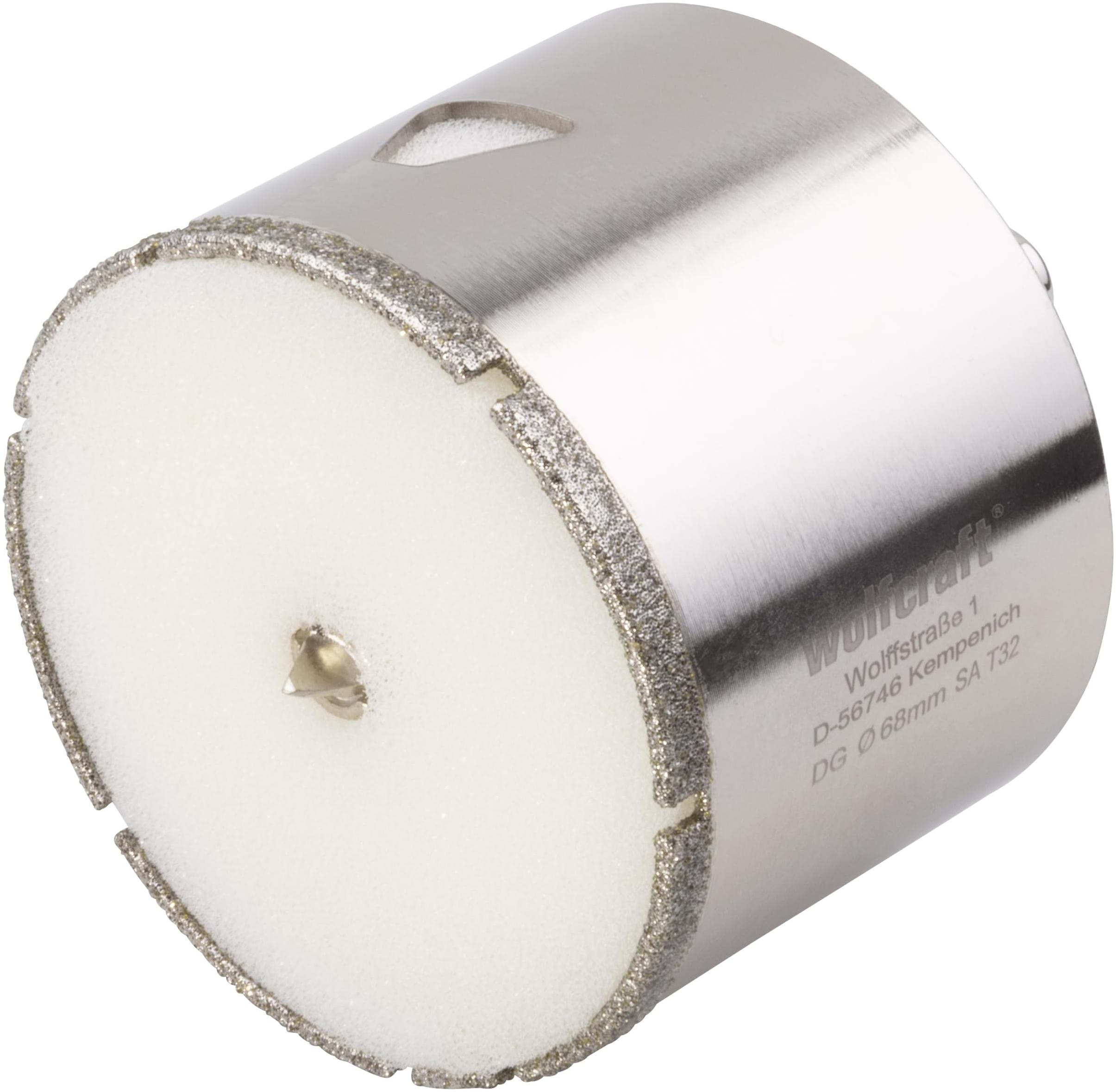 Wolfcraft Trépan diamant Ceramic ø68 mm pour carrelage ou carreaux de faïence
