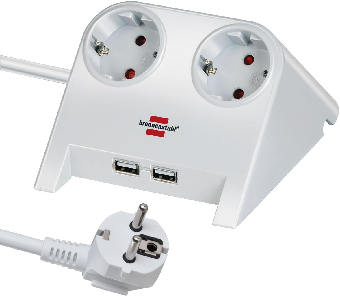 Brennenstuhl Desktop-Power Steckdosenleiste 2-fach