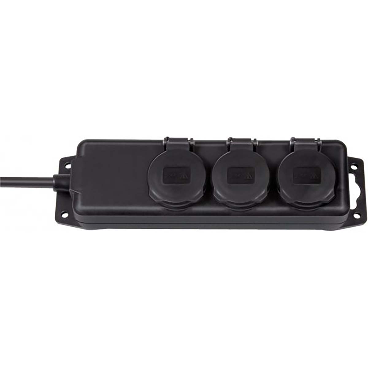 Brennenstuhl Répartiteur de prises IP44 3 voies noir 2,00 m H07RN-F 3G1,5 TYPE E
