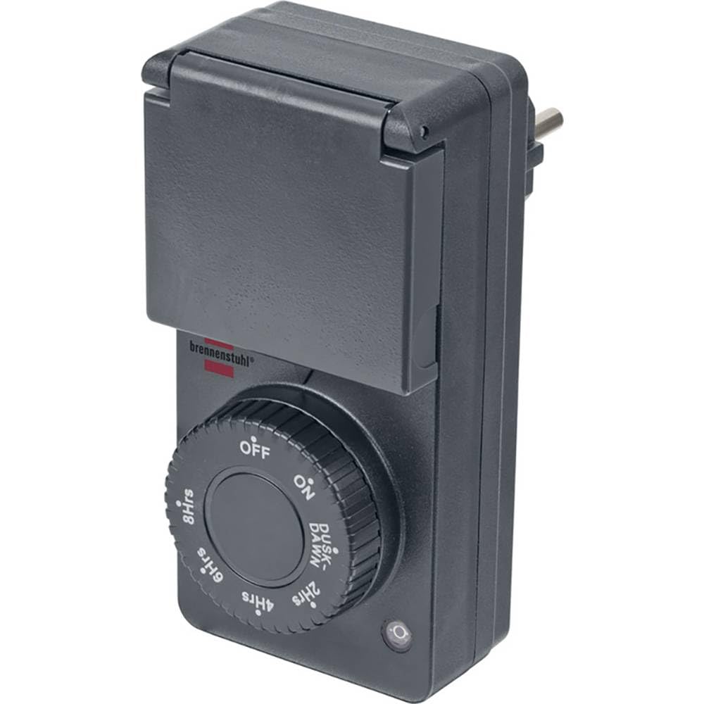 Brennenstuhl Zeitschaltuhr avec Dämmerungssensor DDT IP 44