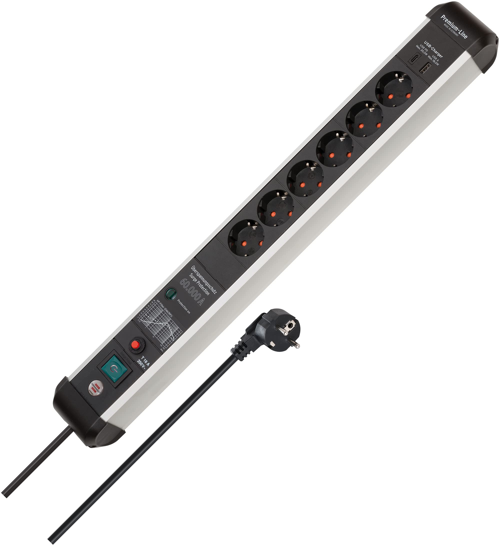 Brennenstuhl Premium-Protect-Line Steckdosenleiste 6-fach