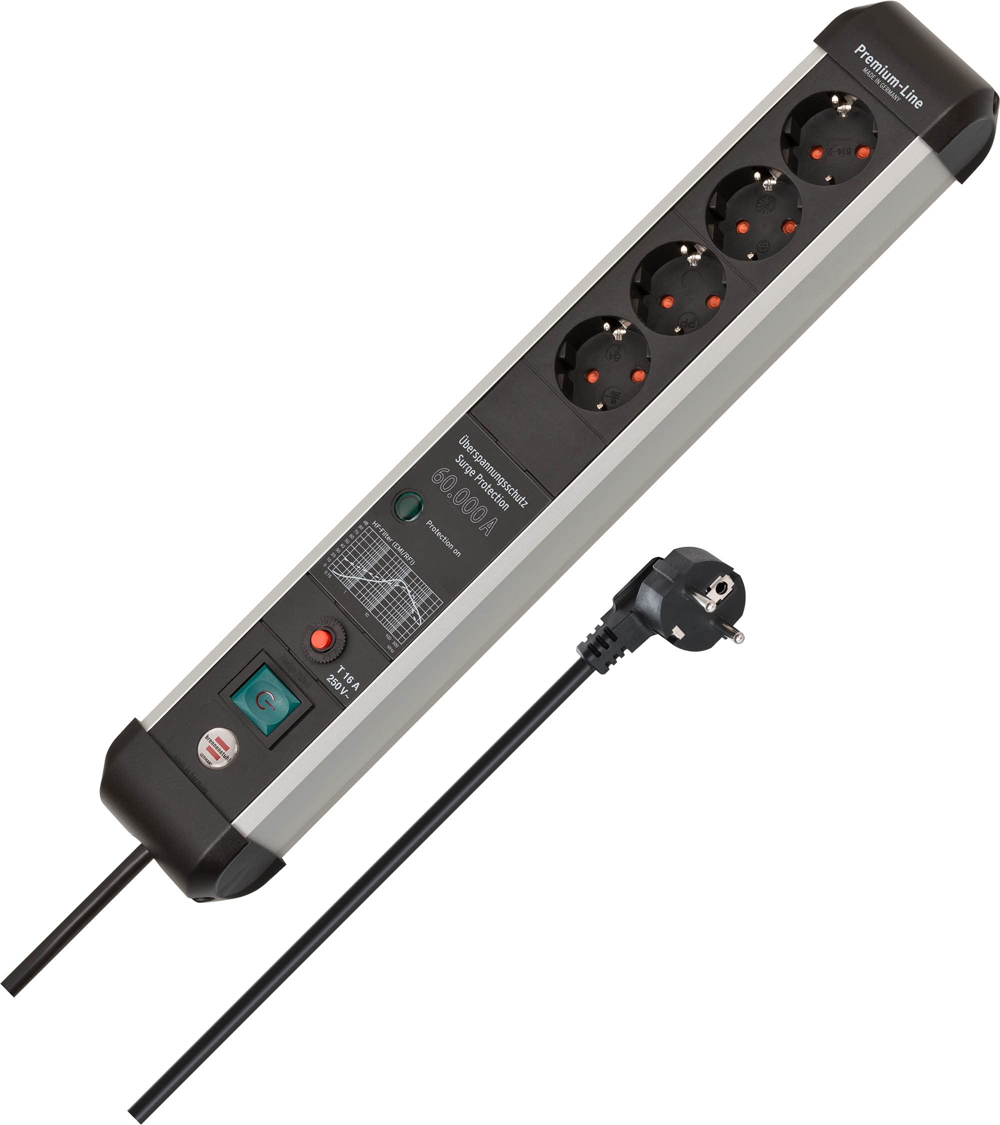 Brennenstuhl Premium-Protect-Line Steckdosenleiste 4-fach
