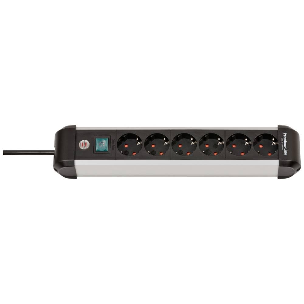 Brennenstuhl Premium-Alu-Line Steckdosenleiste 6-fach