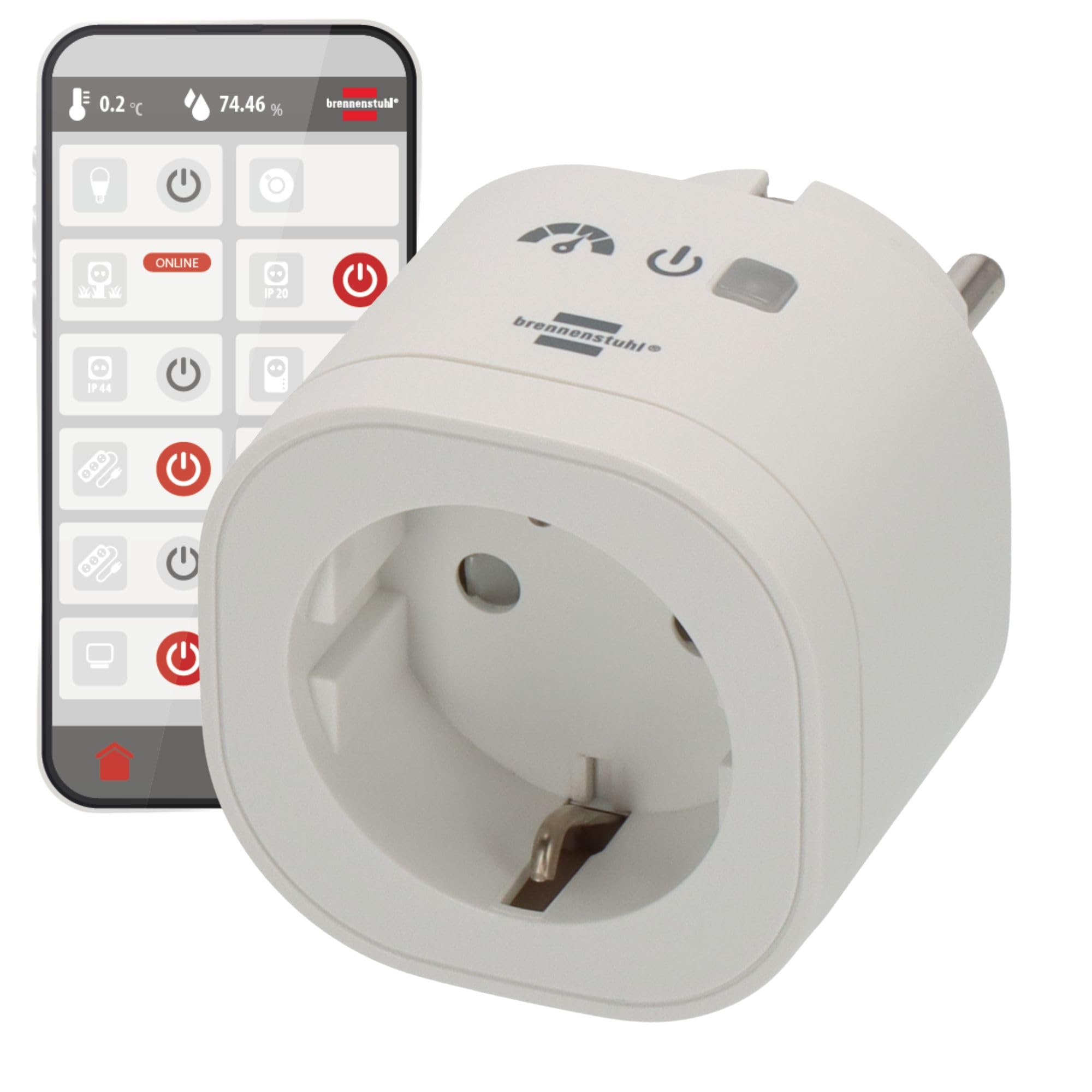 Brennenstuhl WIFI Adapter XS01 Steckdose mit Energiemessung