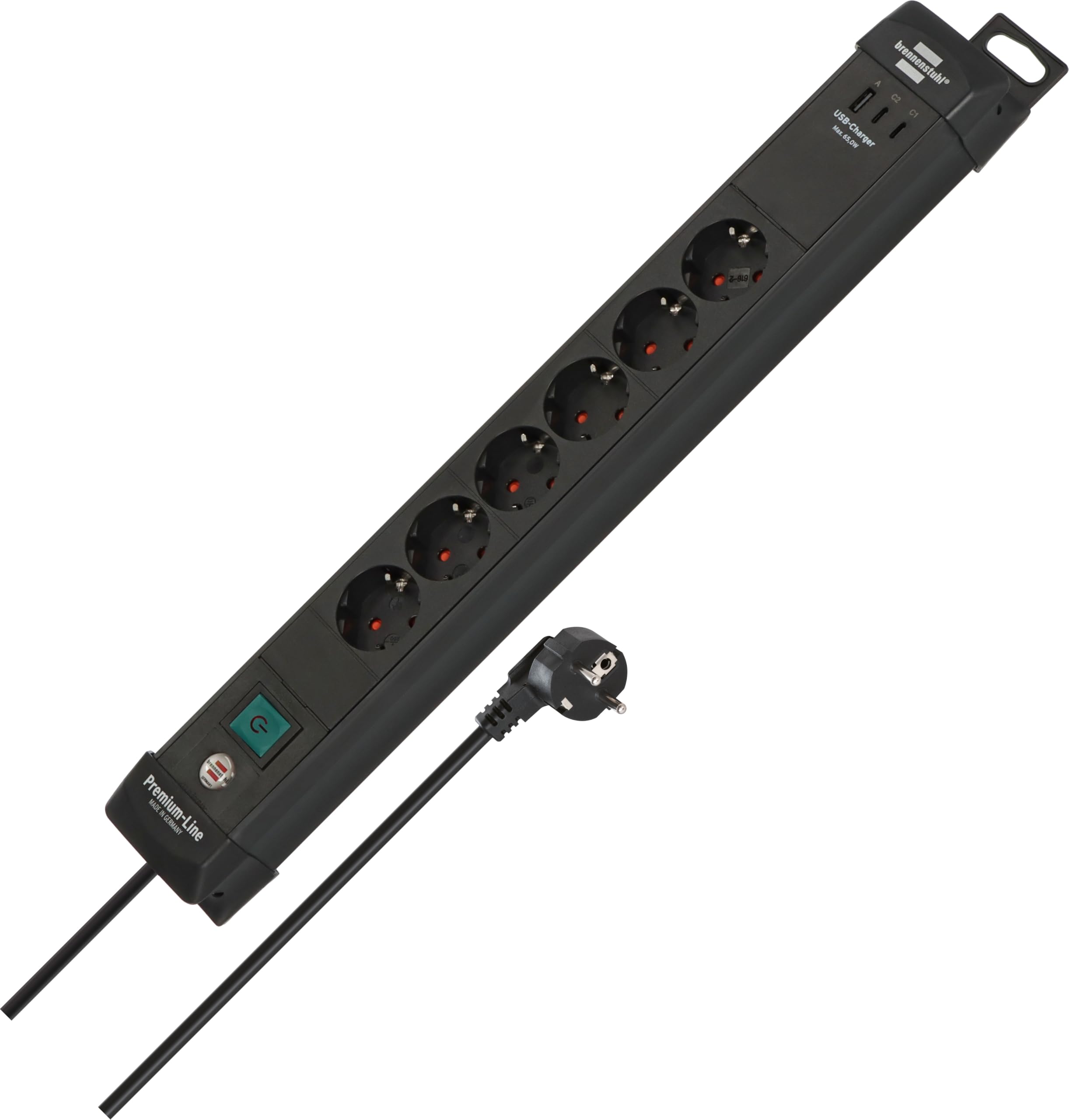 Brennenstuhl Premium-Line Steckdosenleiste 6-fach avec 2xUSB-C PD