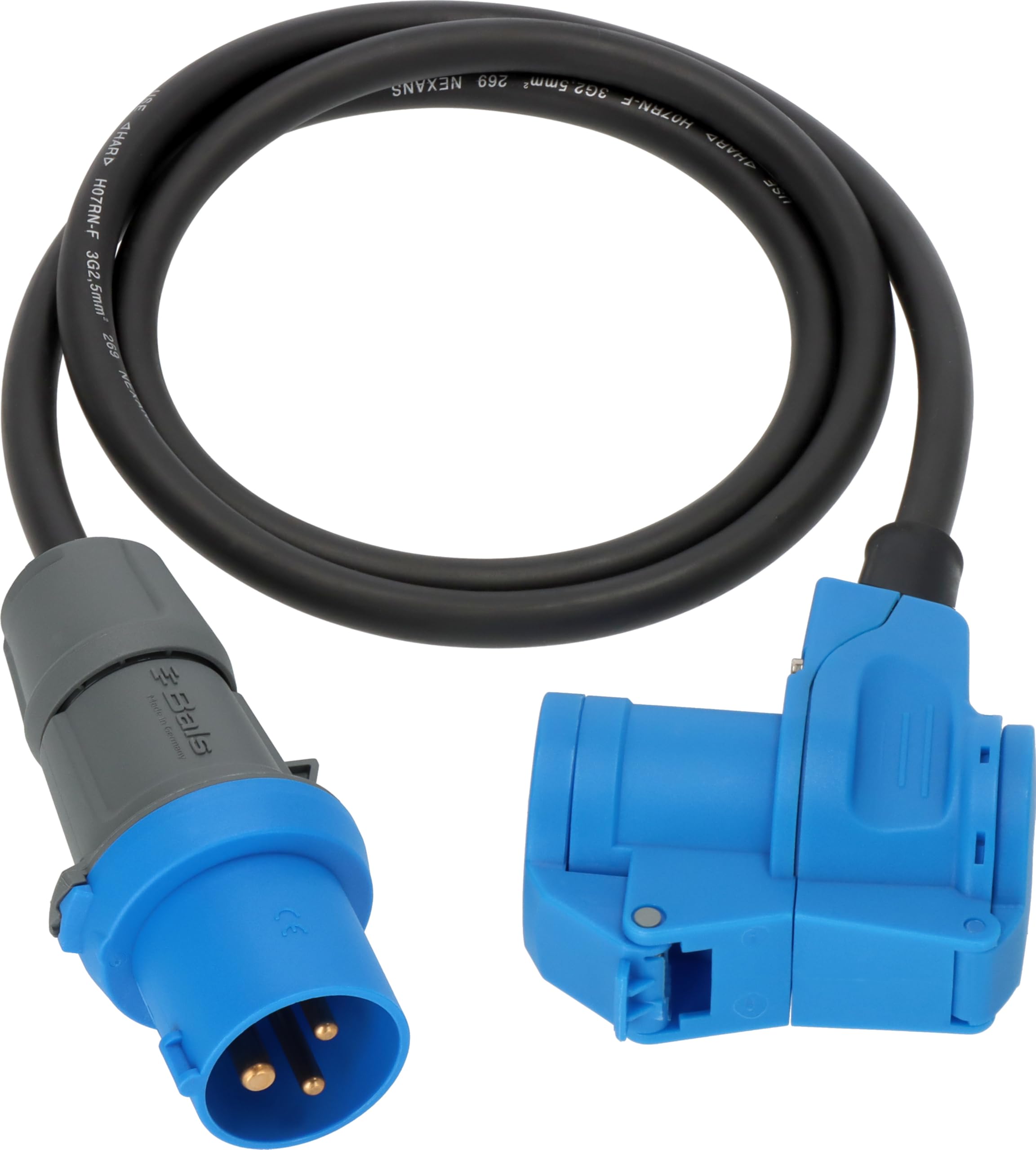 Brennenstuhl Adapter-Leitung 1,5m H07RN-F3G2.5 sw Stecker