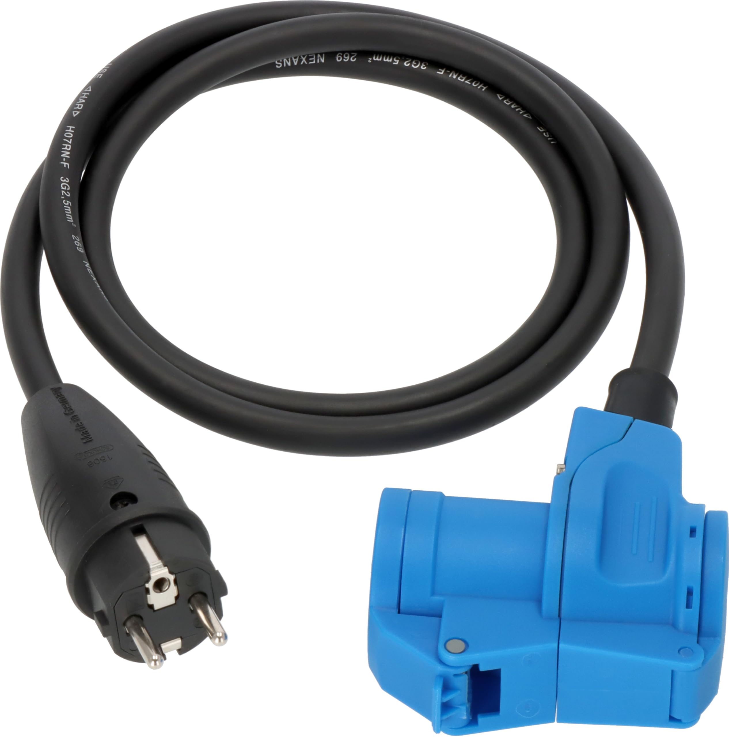 Brennenstuhl Adapter-Leitung 1,5m H07RN-F3G2.5 sw Schuko Ste