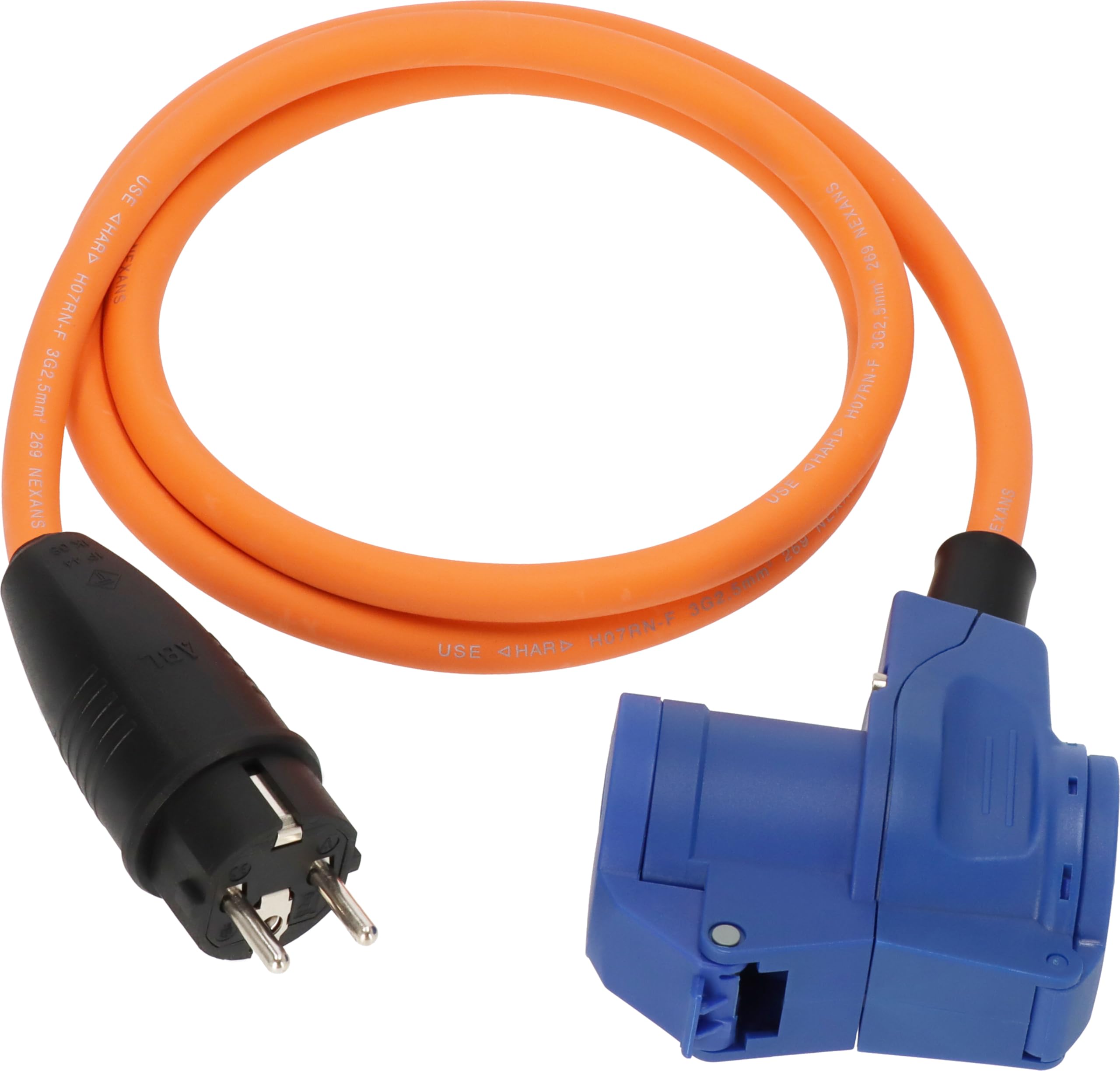 Brennenstuhl Adapter 1,5m Schuko / Winkelkupplung Ber.Anzeig