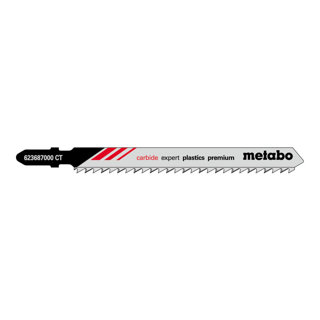 Metabo 3 lames de scies sauteuses, matériaux plastiques, série 'expert', 91/ 3,3 mm, HM metabo