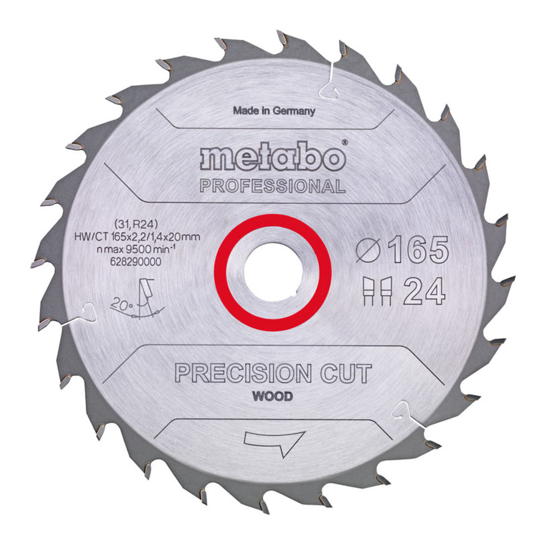 Metabo Lame de scie circulaire HW/CT 160 x 20 x 2,2/1,4
