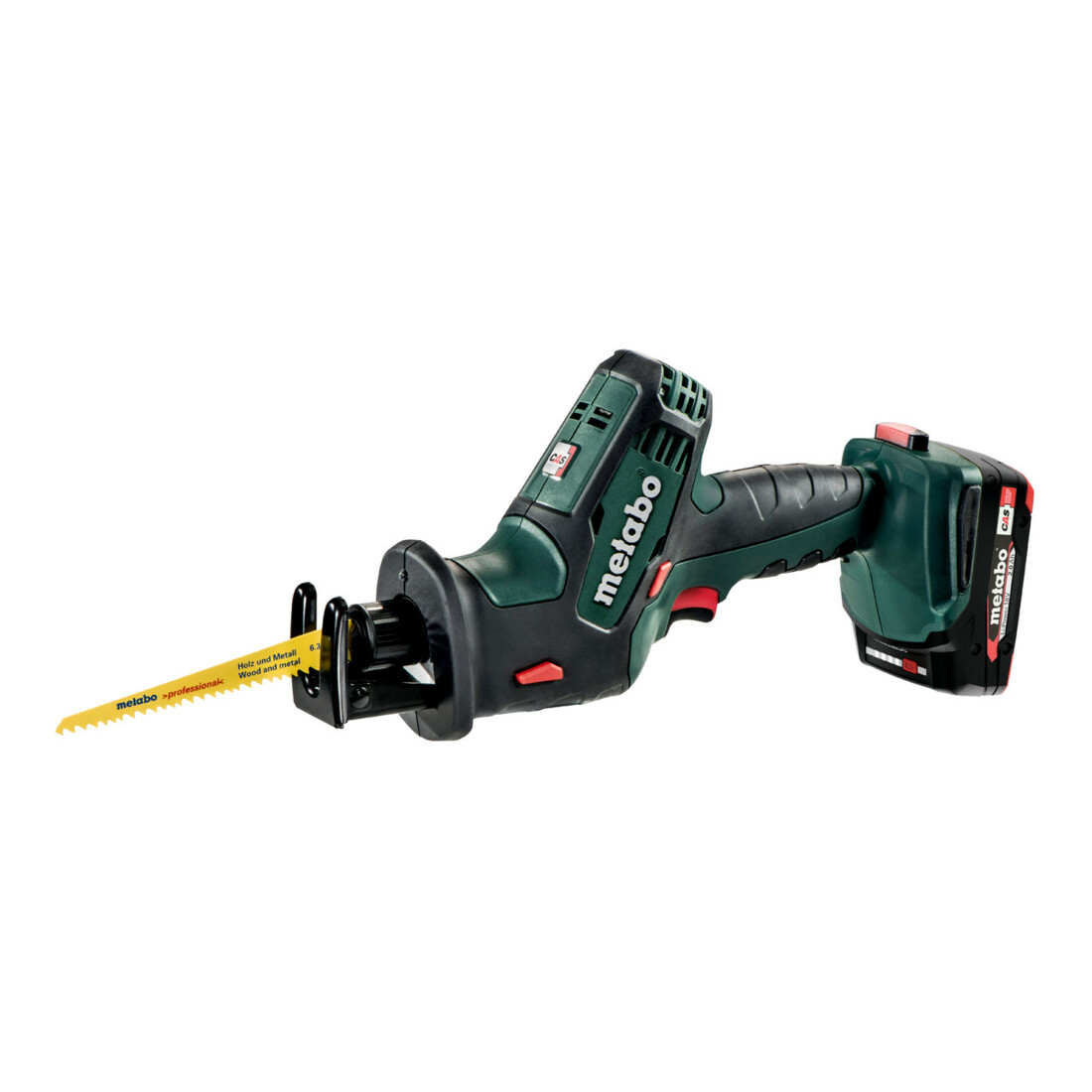Metabo Scie sabre sans fil SSE 18 LTX Compact metabo, Coffret, 18V 2x2Ah Li-Ion + ASC 55