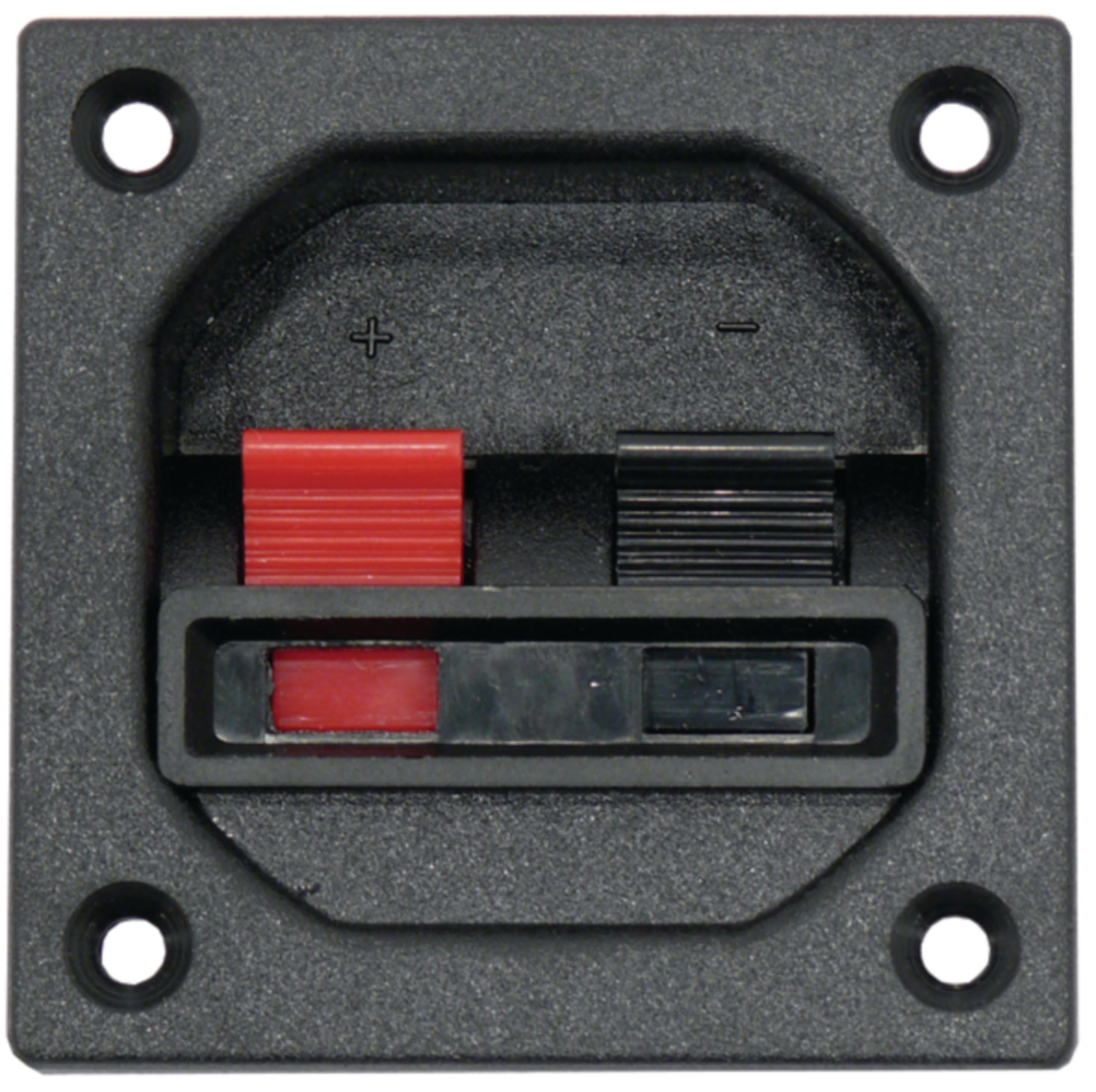 1Control Bornier Stéréo Visaton 5192 pour Haut parleur (Noir)