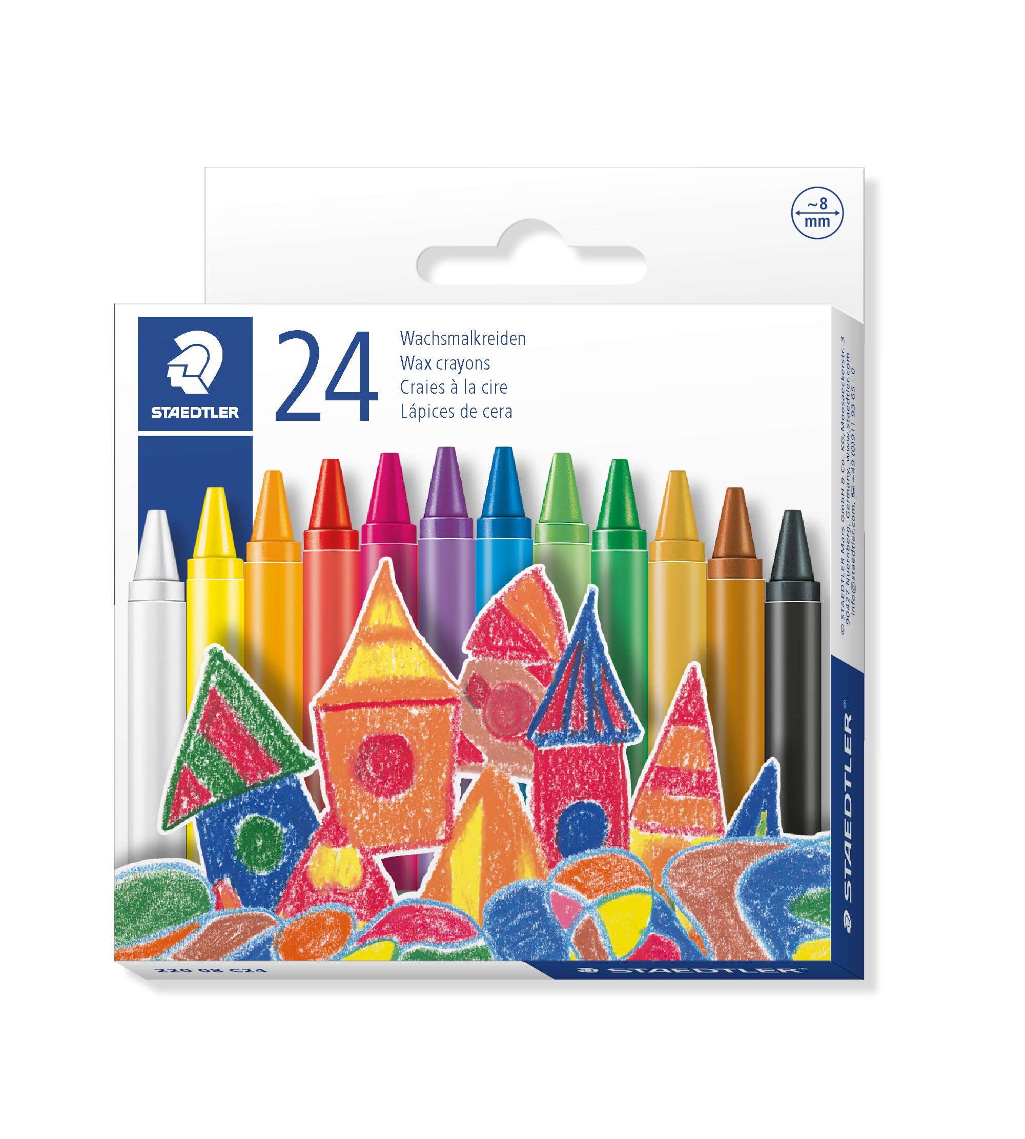 STAEDTLER Wachsmalkreide Noris 24er-Set im Kartonetui 8mm retail