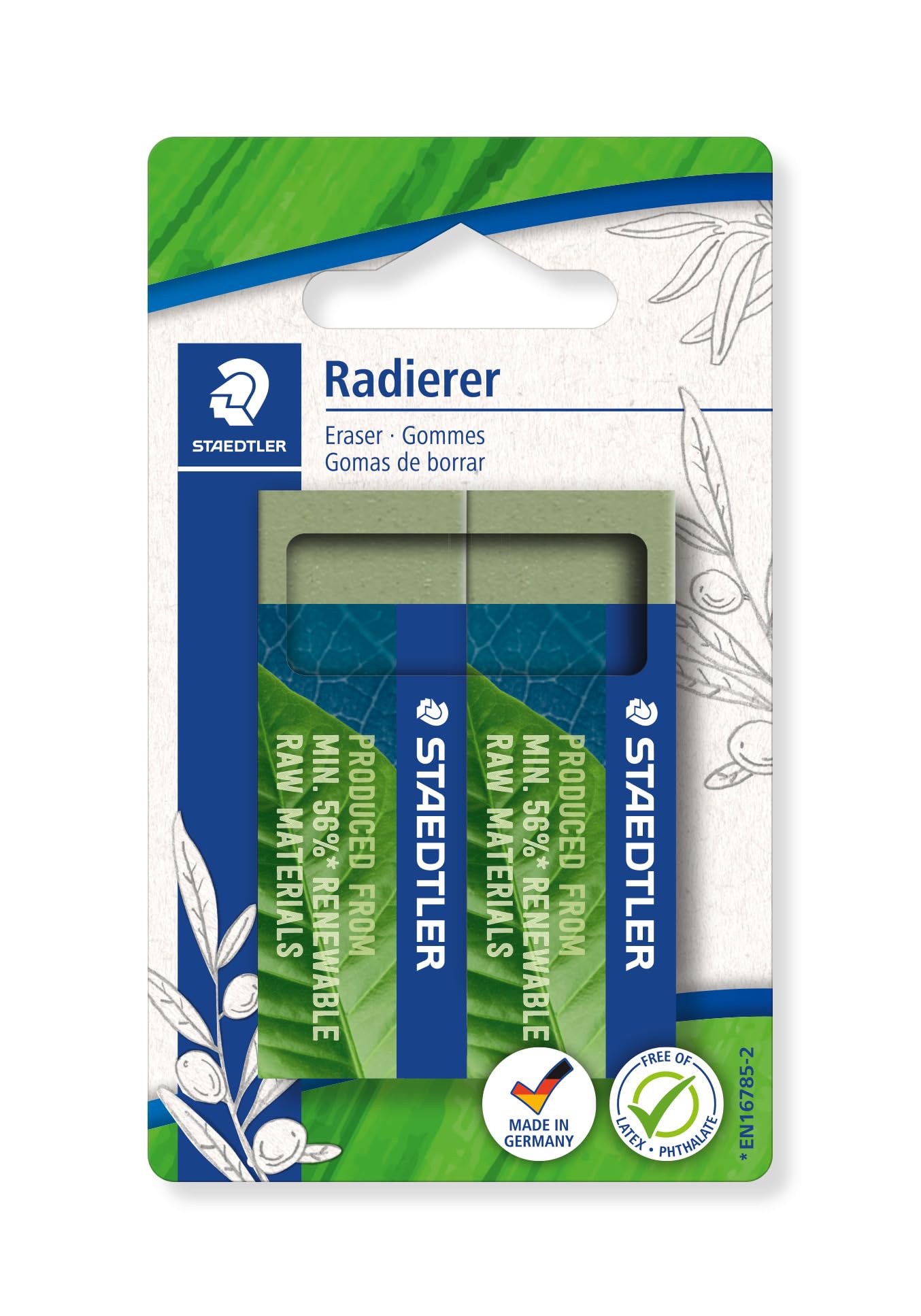 STAEDTLER Radierer 526 80 renew mat 56% BK2