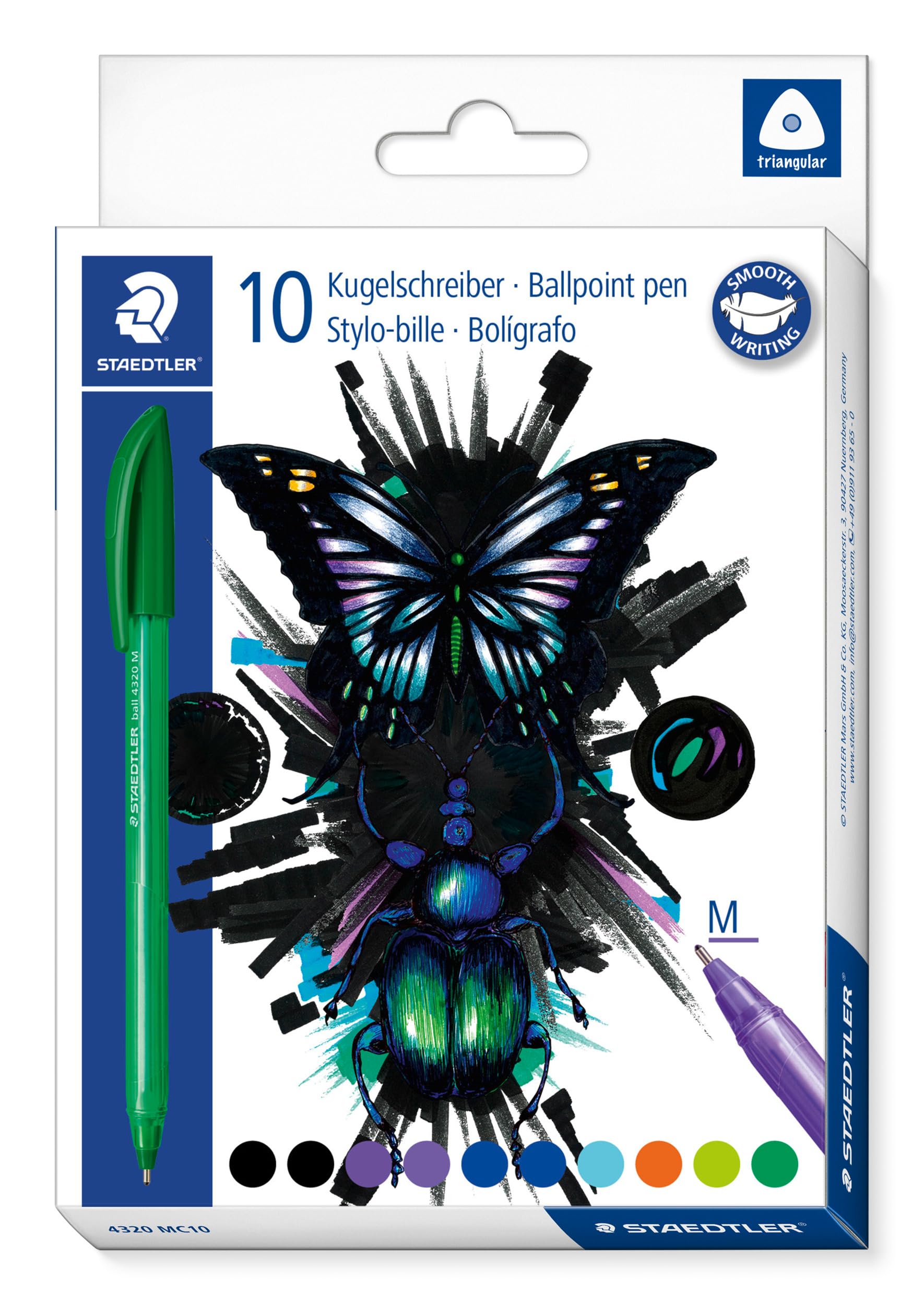 STAEDTLER Kugelschreiber ball 4320 M 10ST