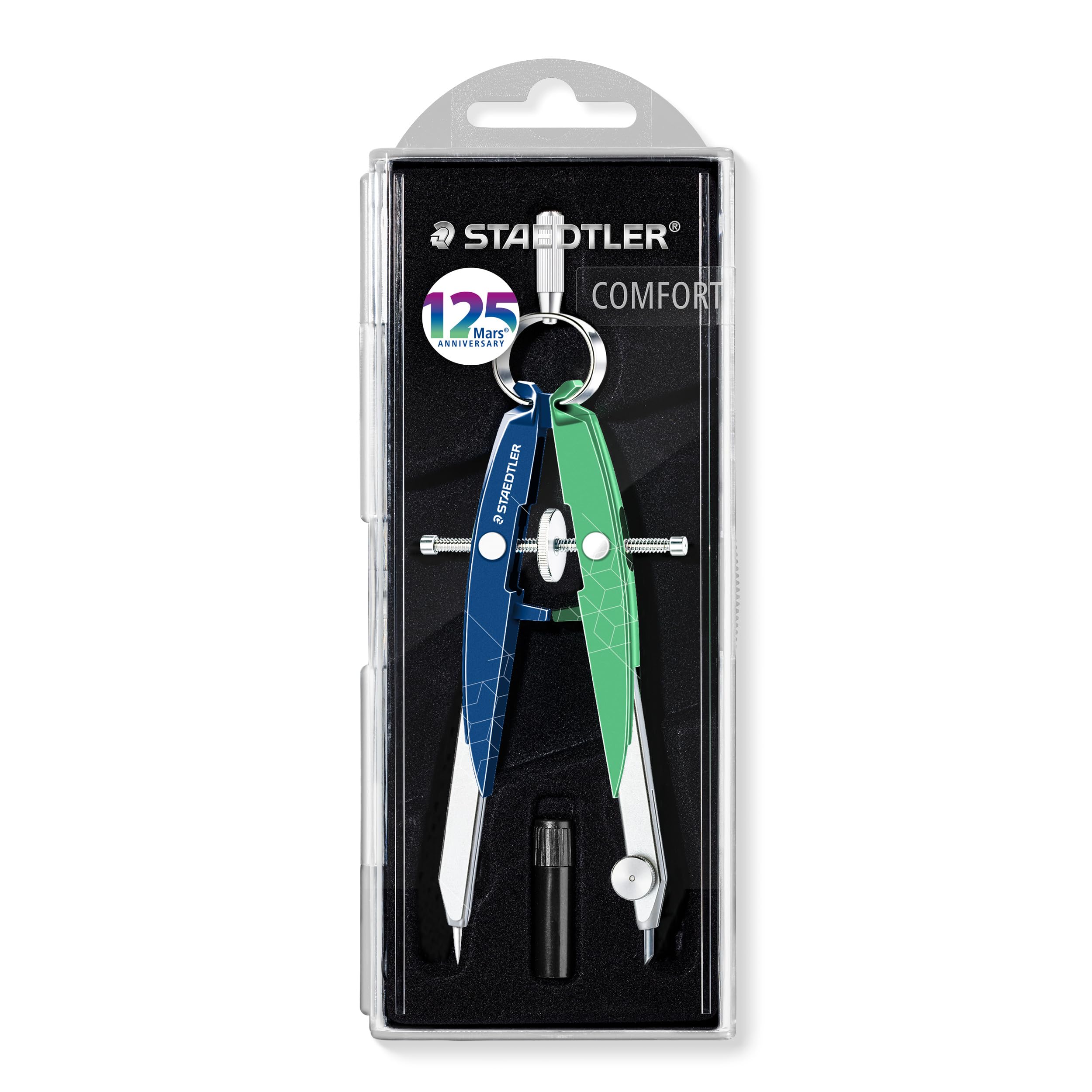 STAEDTLER Zirkel Mars 556 comfort, 125 Mars A blau/grün