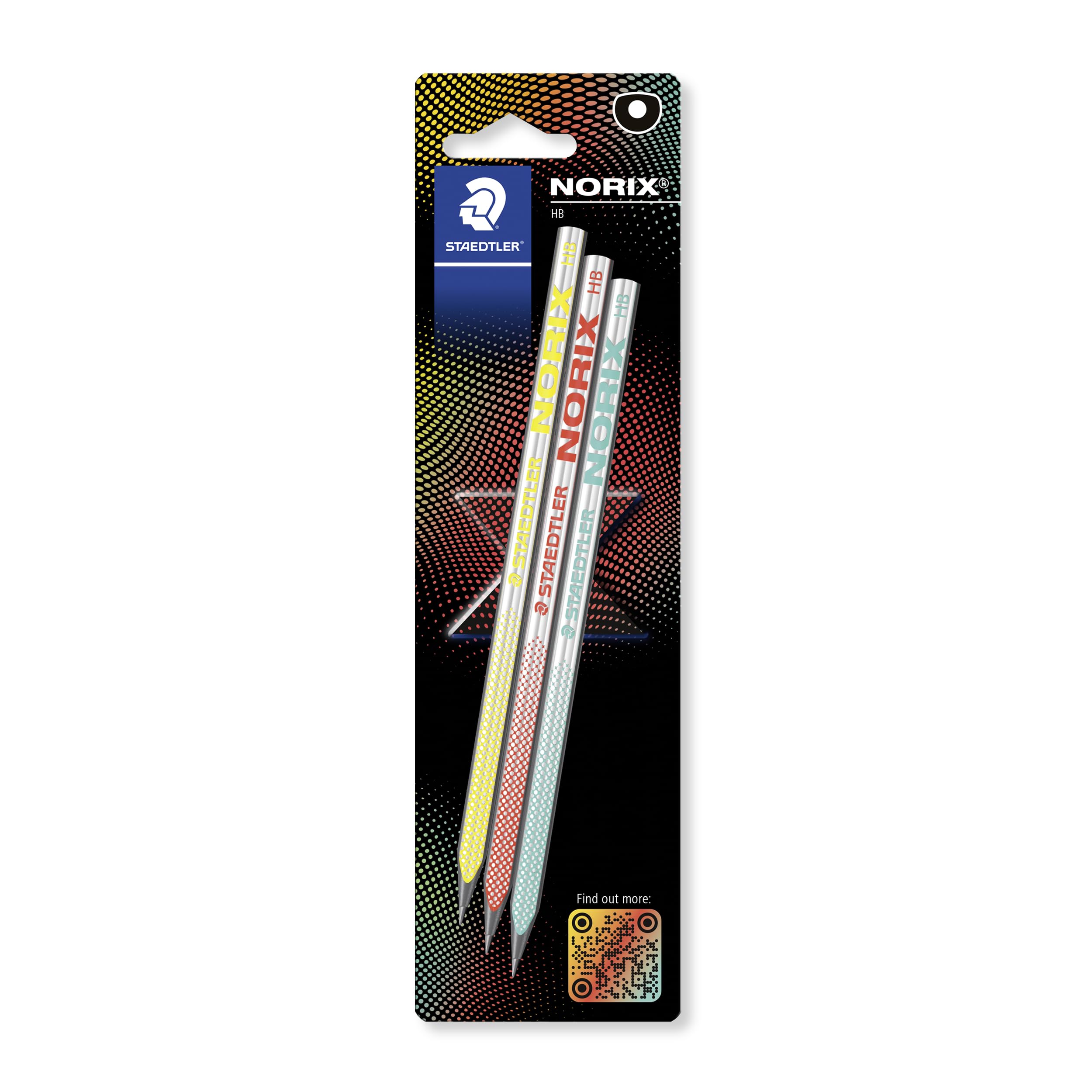 STAEDTLER Buntstifte NORIX HB x3 BK 100% PEFC retail