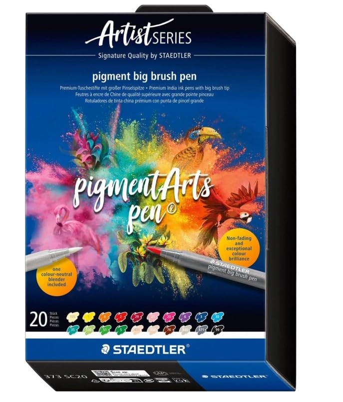 STAEDTLER pigment big brush pen           20ST