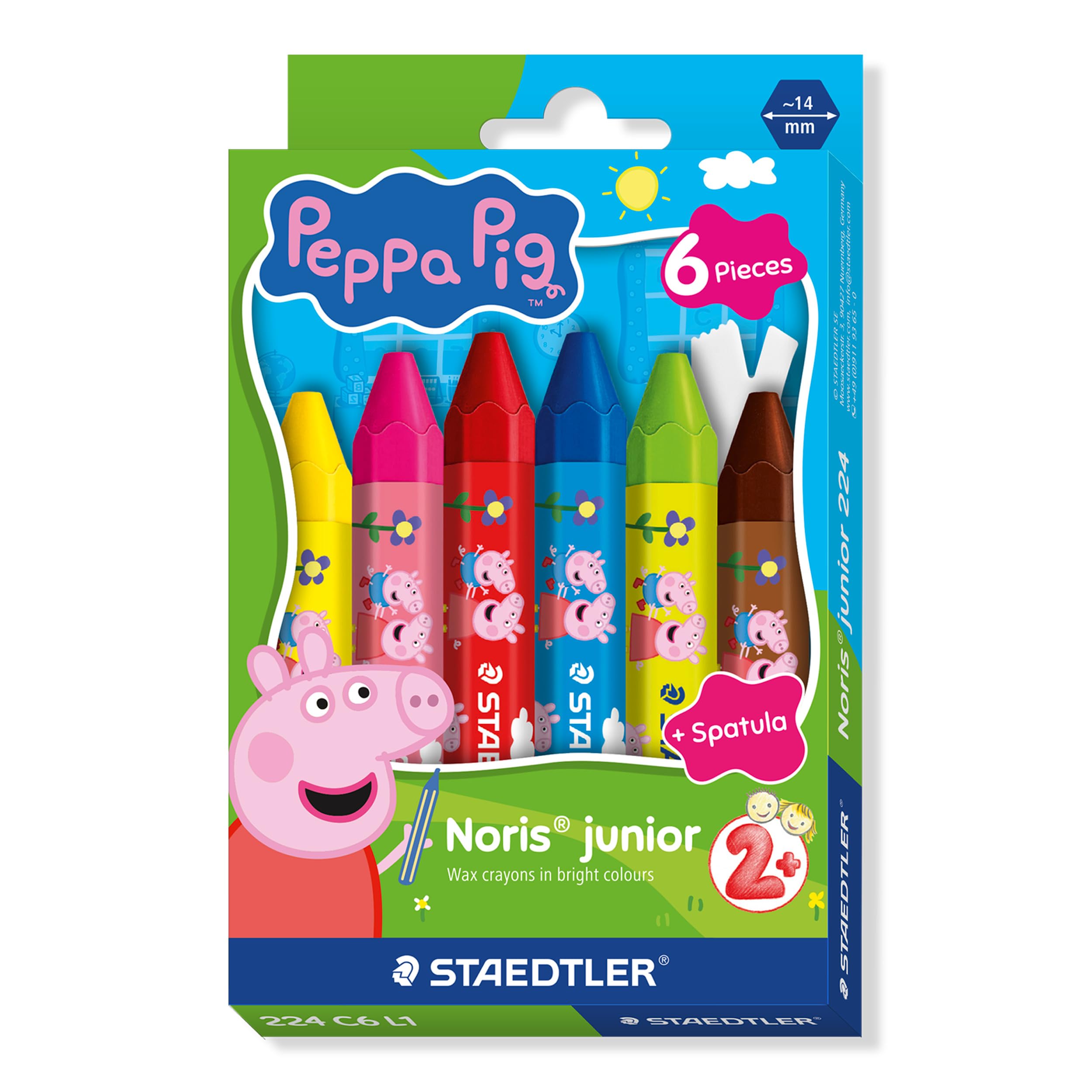 STAEDTLER Wachsmalkreide NJ Peppa      6ST Etui