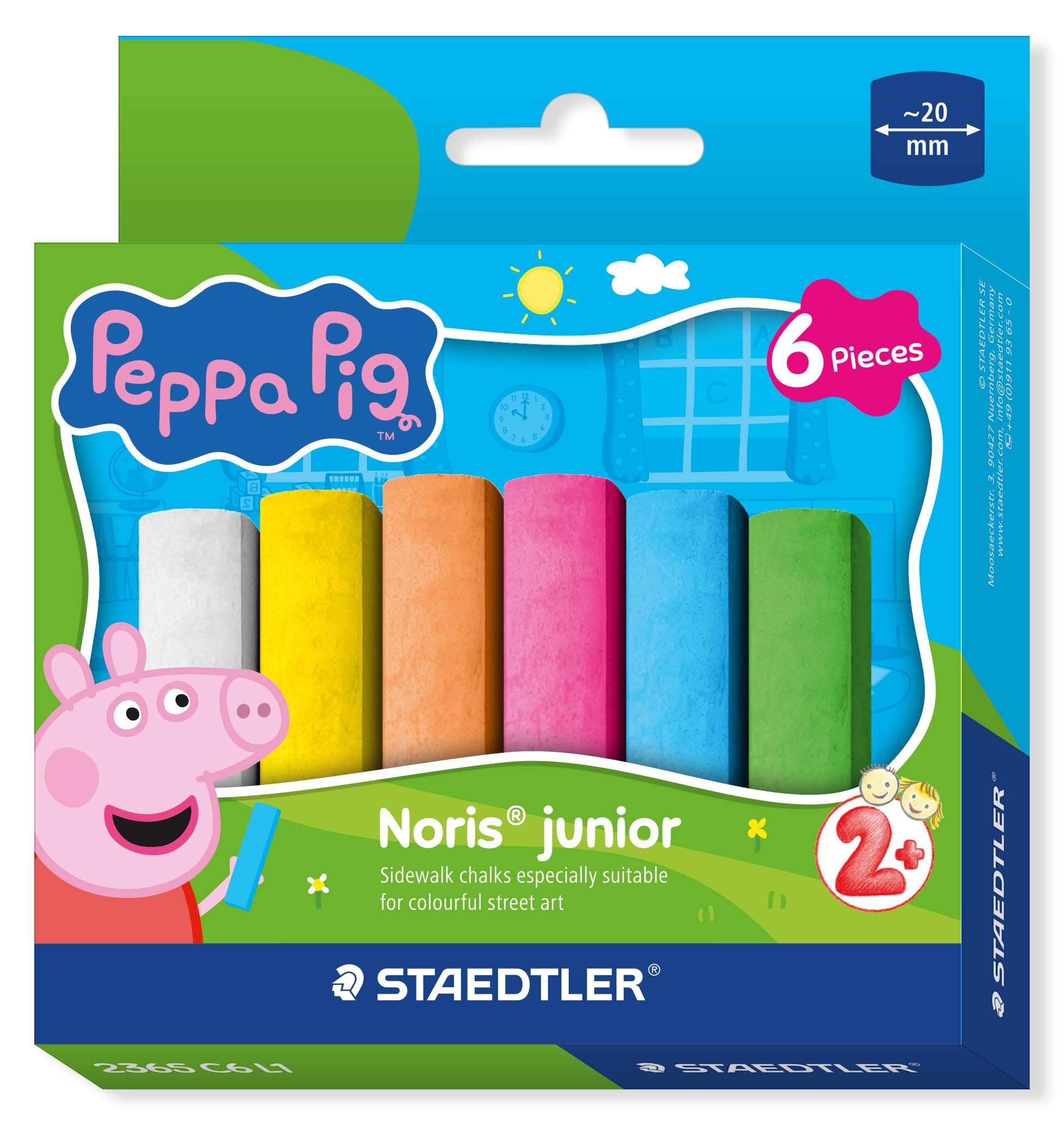STAEDTLER Straßenmalkreide NJ Peppa     6ST Etui
