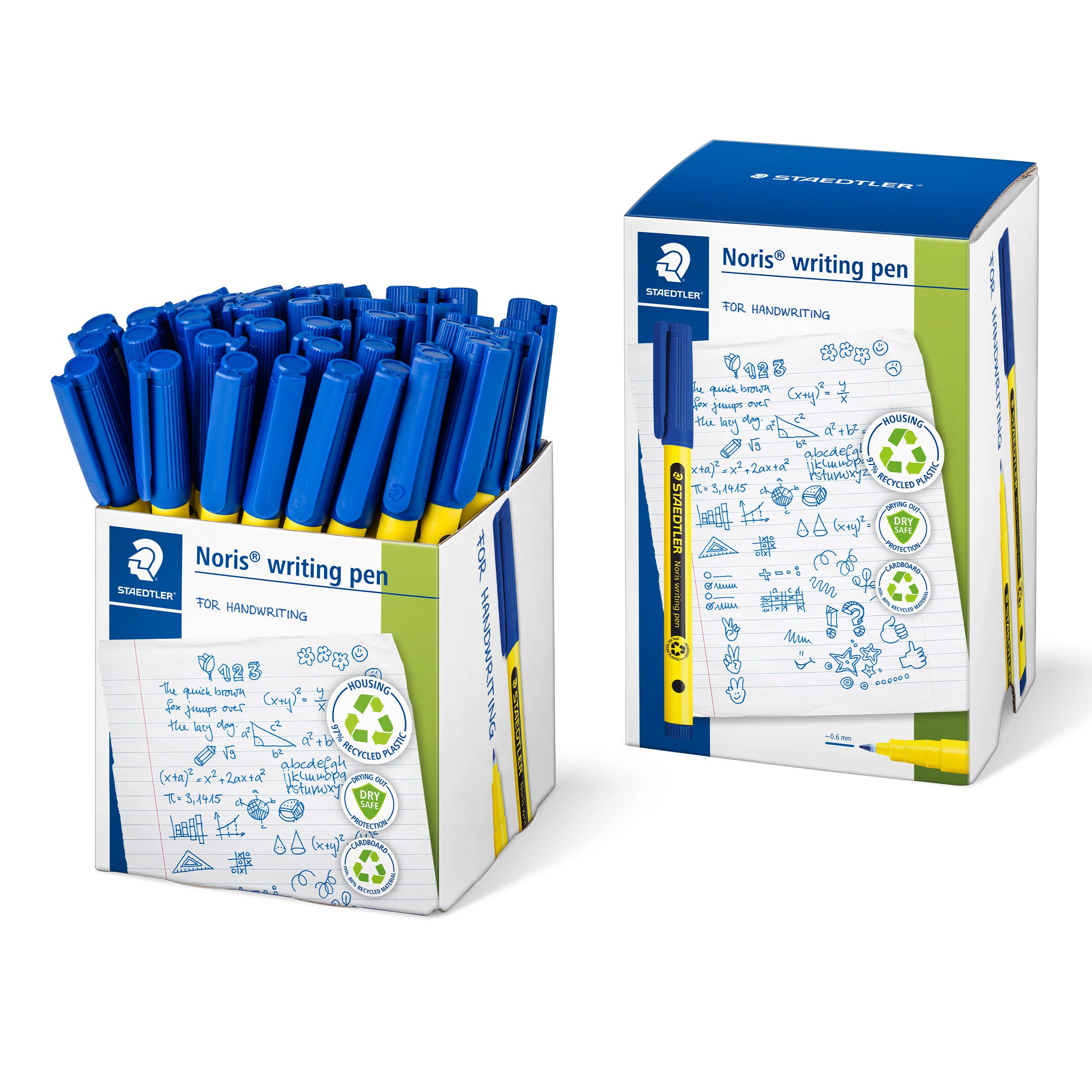 STAEDTLER Fineliner Noris writing pen 0,6mm 50Stk. blau retail