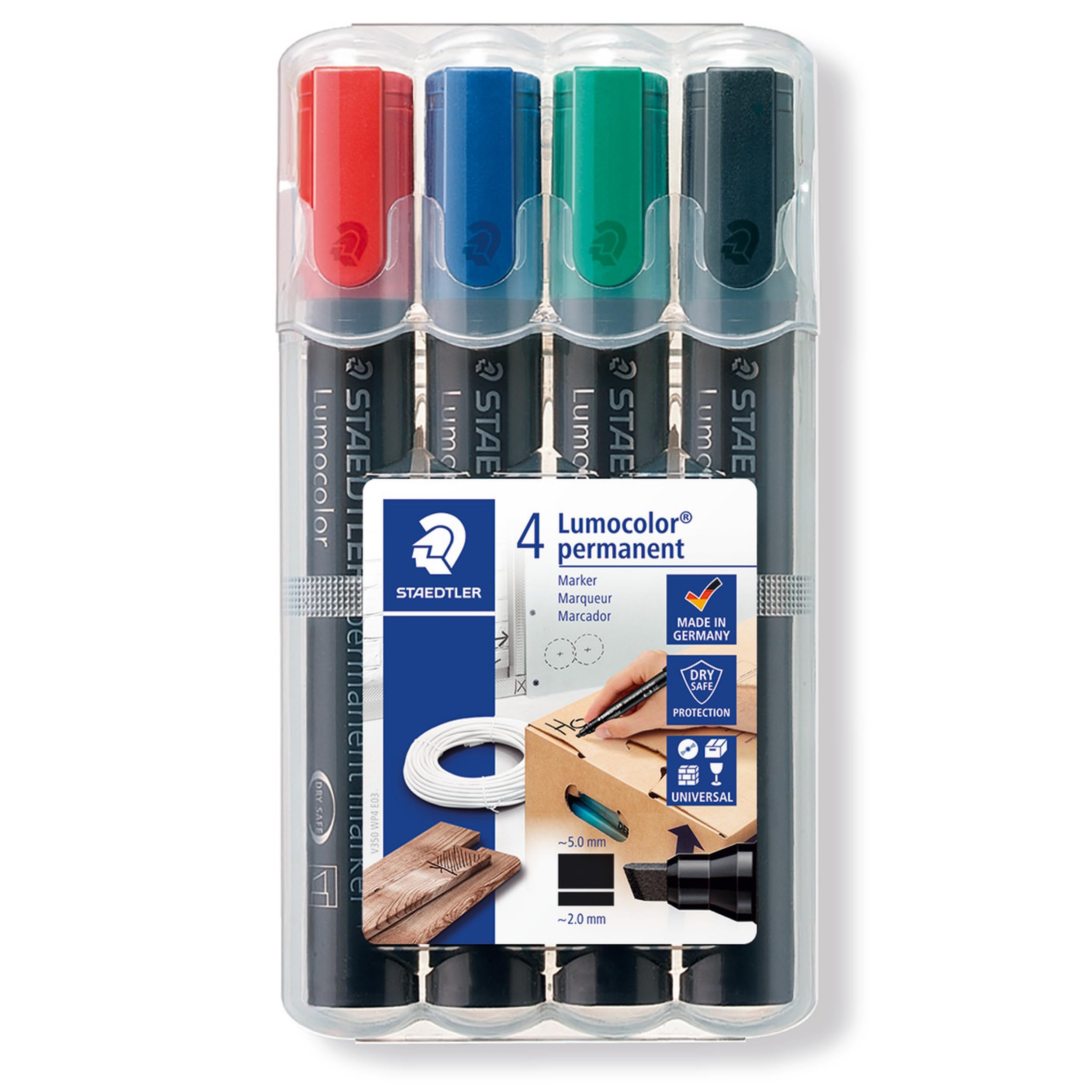 STAEDTLER Marker Lumocolor permanent 4St Box retail