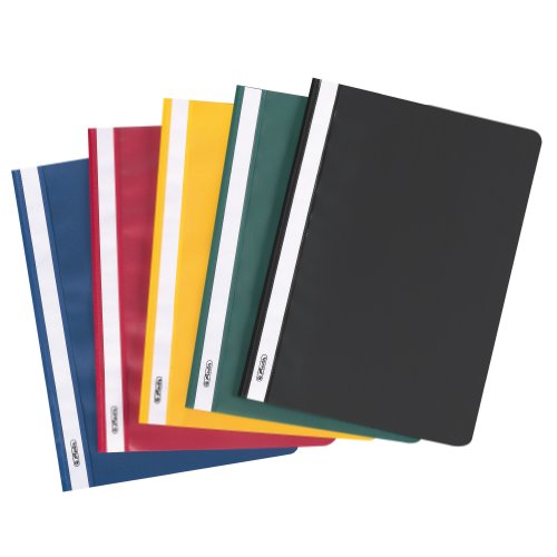 Herlitz Schnellhefter A4 PP farb.sort Schulheft. 10Pack