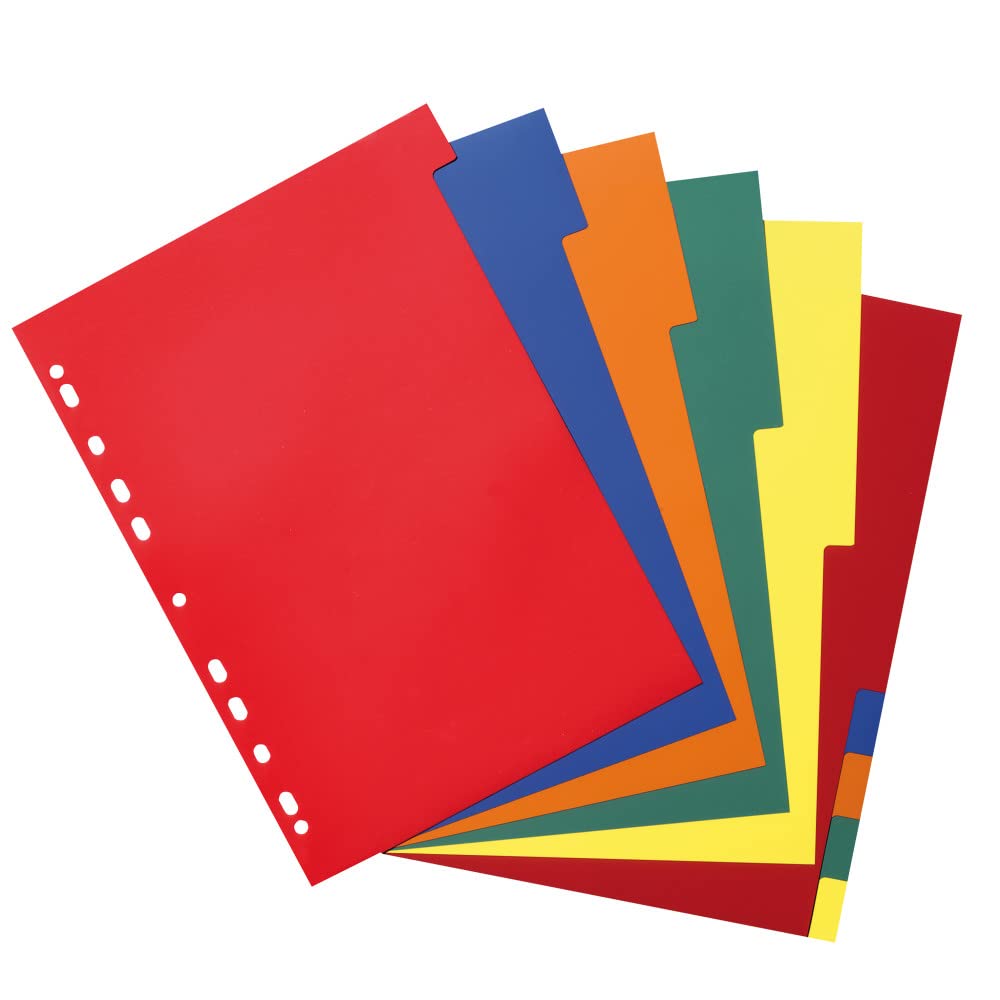Herlitz Register A4 PP 10tlg. vollfarbig 2x5 Farben Euroloch
