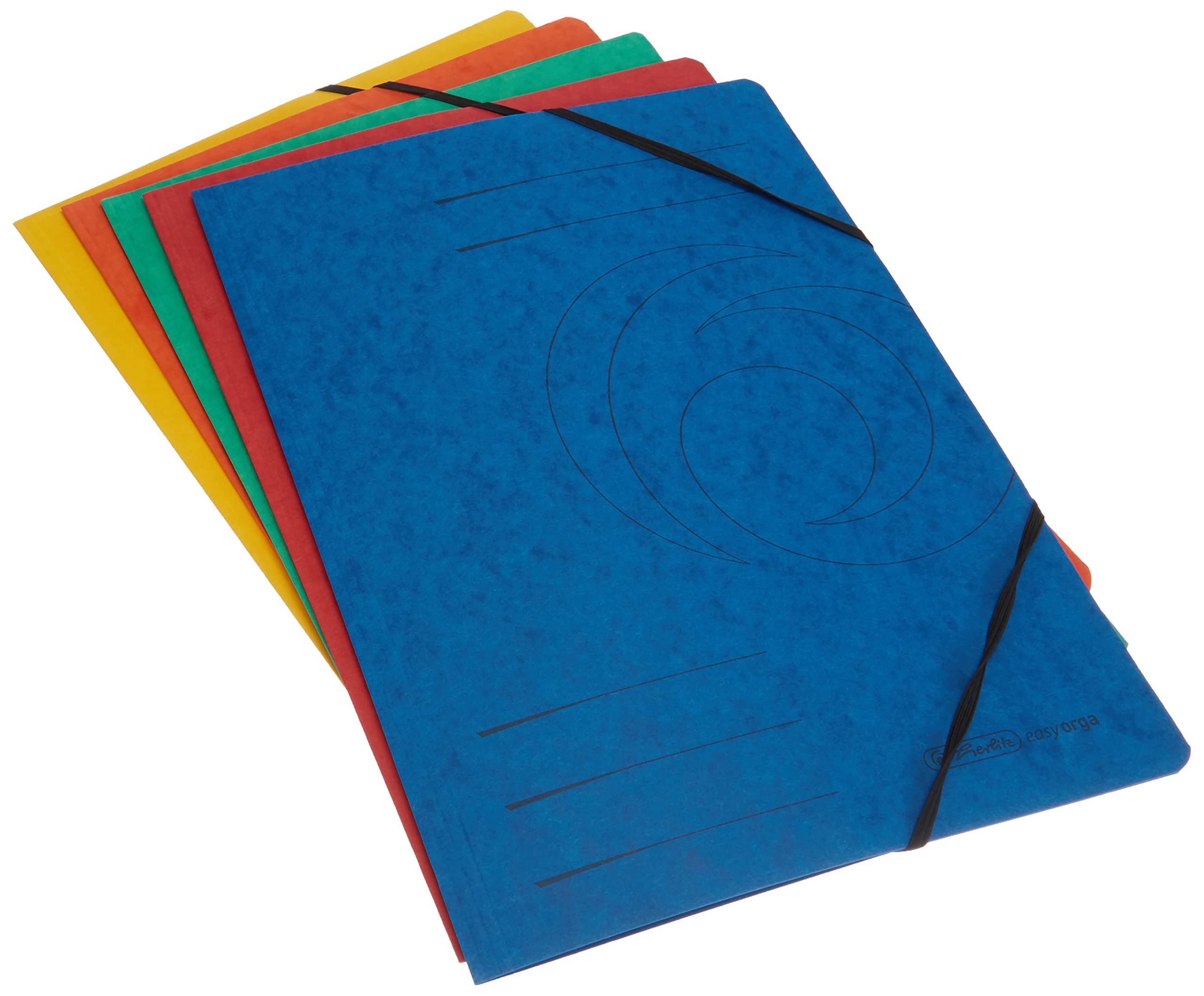 Herlitz Eckspanner A4 Quality farb.sort. 5er Packung