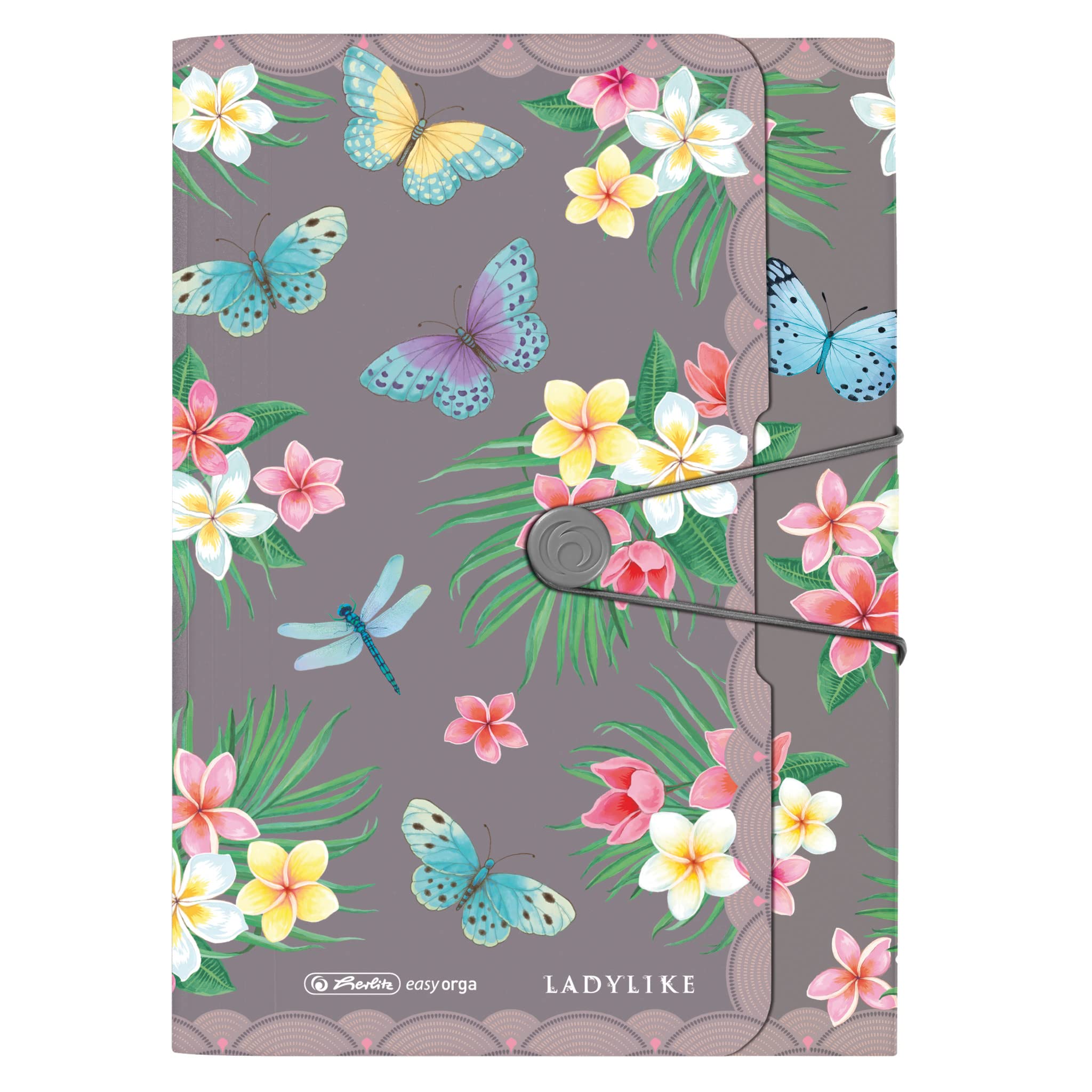 Herlitz Fächermappe PP 12F Ladylike Butrfl.