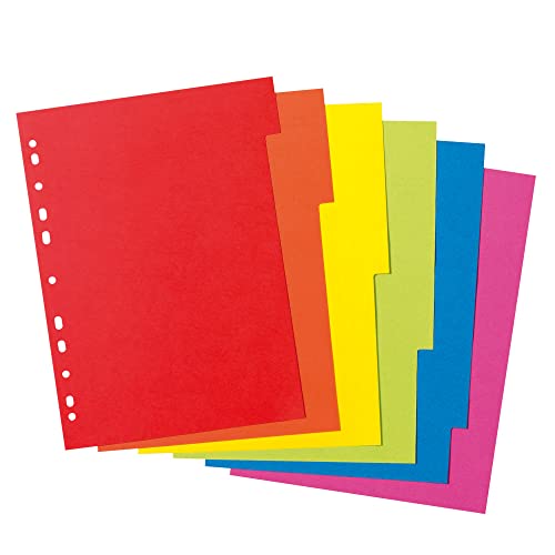 Herlitz Register 6tlg A4 Manilakarton int.farb. 1er Packung