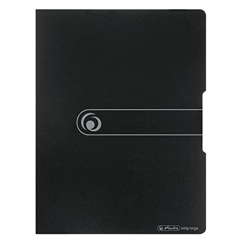 Herlitz Sichtbuch A4 PP opak schwarz 20 Hüllen