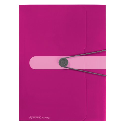 Herlitz Gummizugmappe A4 PP opak Beere