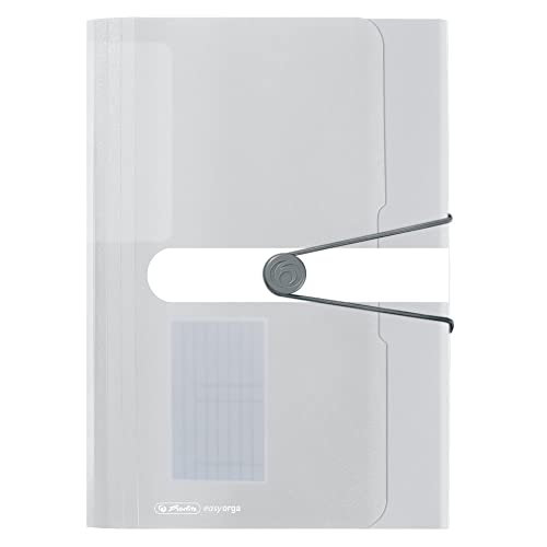 Herlitz Fächermappe A4 PP farbl.trp. 12 Fächer m.Gummizug
