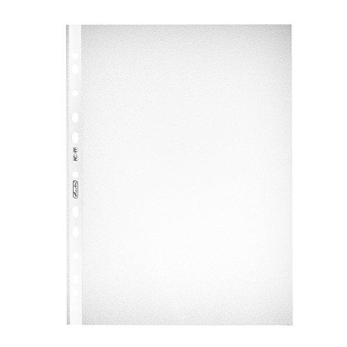 Herlitz Prospekthülle A4 PP genarbt dokuecht 100er Packung