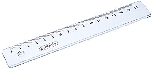 Herlitz Lineal 16cm Kunststoff