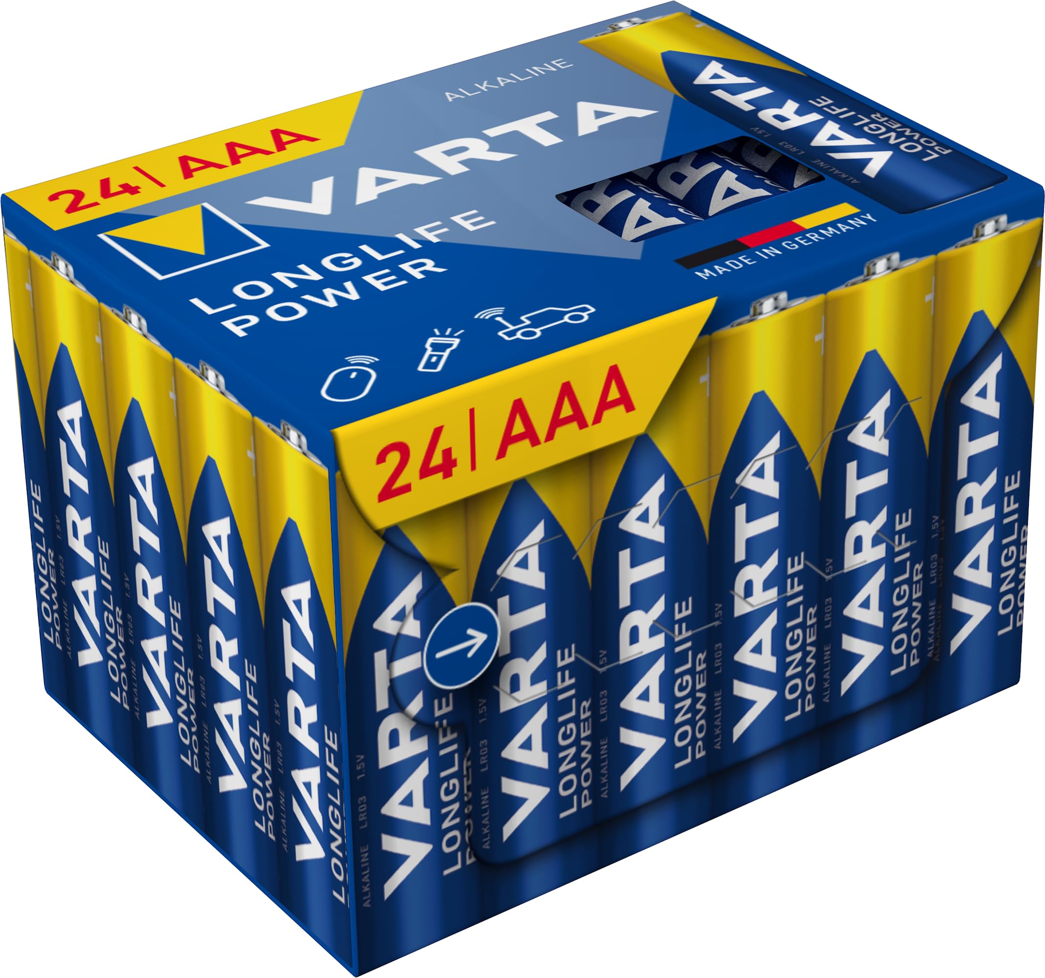 Varta Batterie LONGLIFE Power (HighEnergy) AAA Micro 24S.neu