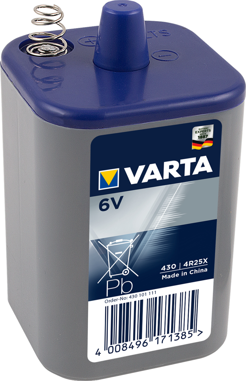 Varta Pile V430 avec ressorts 8100 mAh 6V