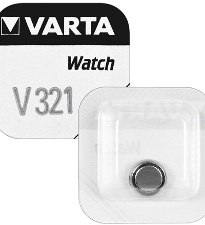 Varta Pile bouton oxyde d'argent 321