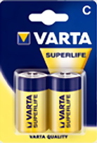 Varta Lot de 2 piles Saline SuperLife type C (LR14) 1,5V