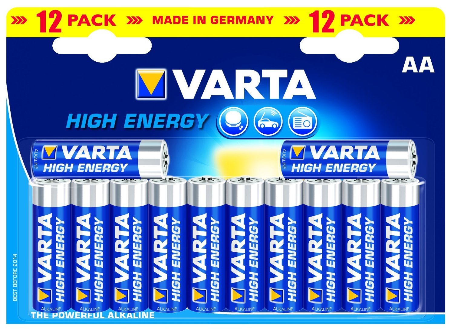 Varta Piles alcalines AA 1.5 V High Energy 12-Pack