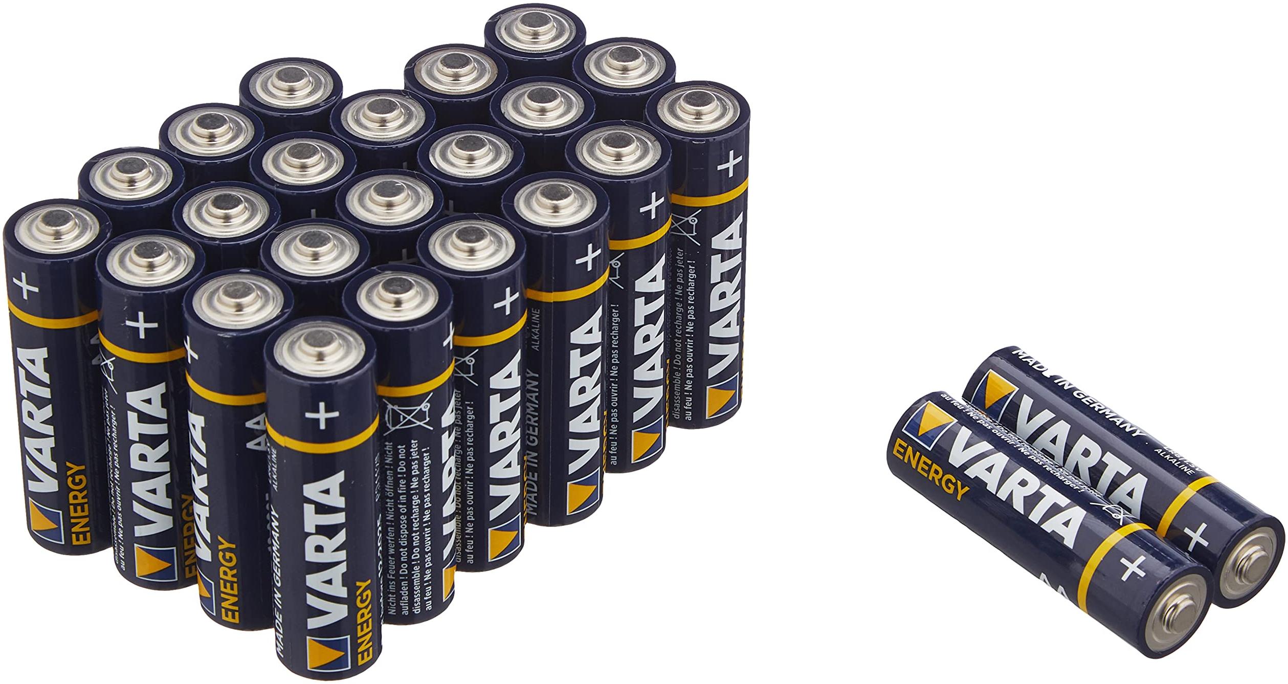 Varta Lot de 24 piles Alcaline Energy Mignon type AA 1,5V (LR6)