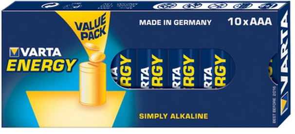Varta Pack de 10 piles Alcaline type AAA 1,5V