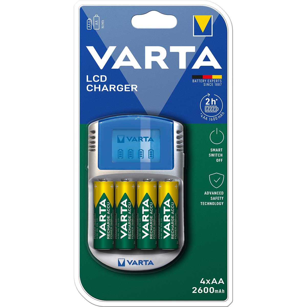 Varta Chargeur de batterie AA / AAA NiMH 4x AA/HR6 2600 mAh