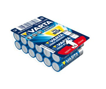 Varta Lot de 24 piles Alcaline High Energy type AA 1,5V (LR6)