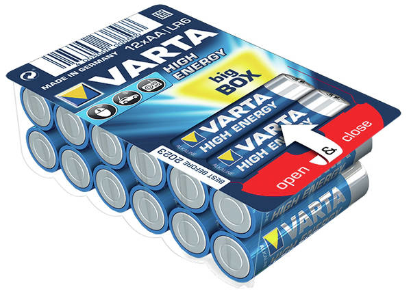 Varta Lot de 12 piles Alcaline Longlife Power type AA 1,5V (LR6)