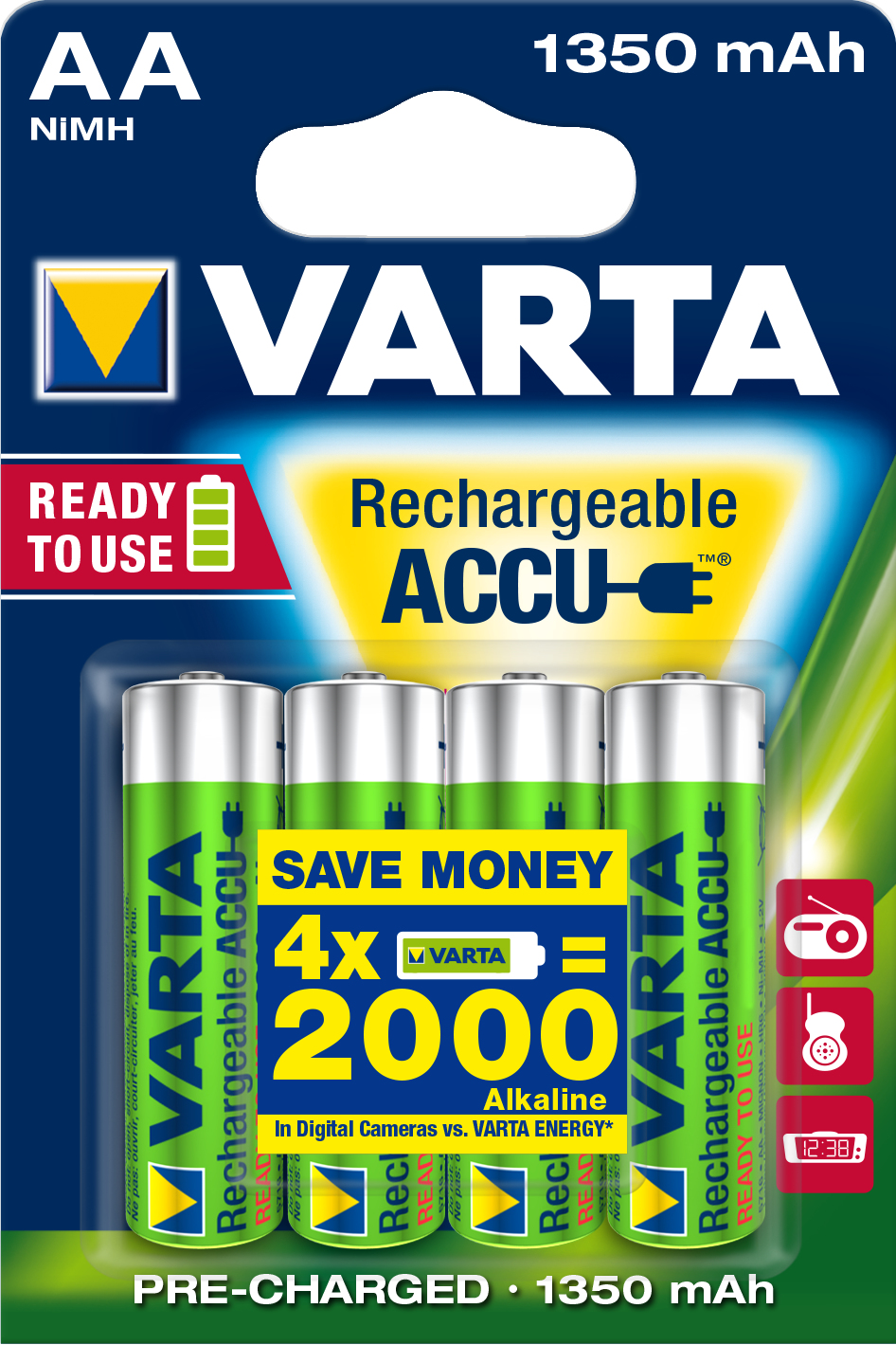 Varta Recharge Accu Power AA 1350 mAh