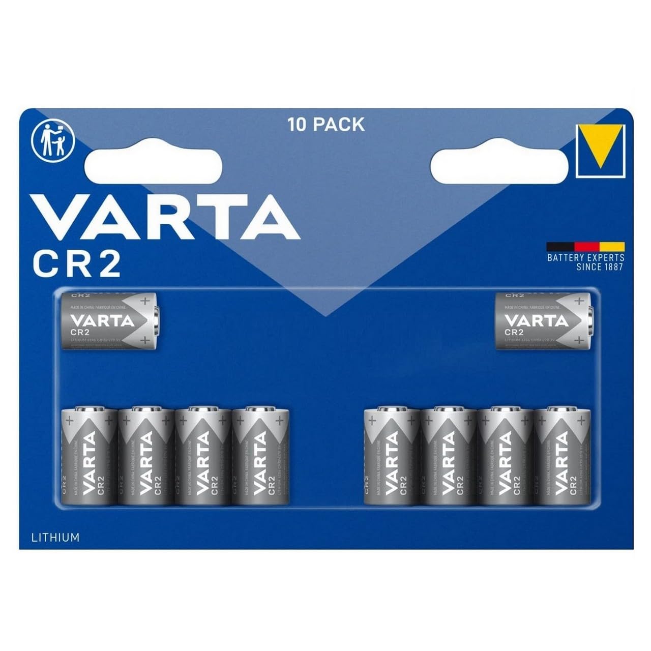 Varta Batterie Photo Lithium Cylindrical CR2 Blister 10