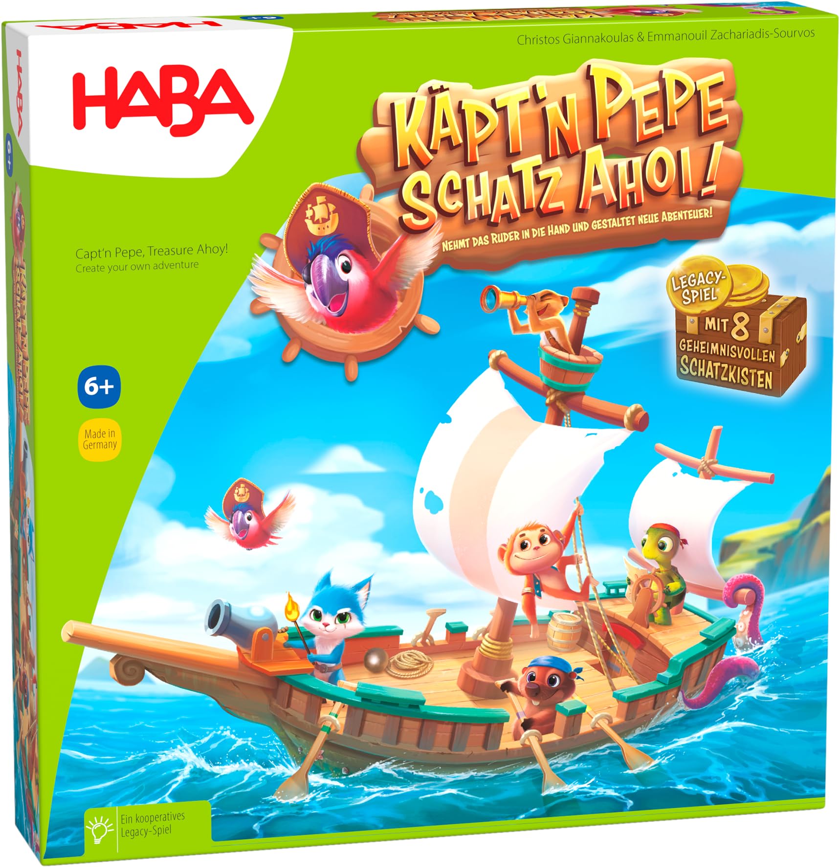 Haba Käptn Pepe Schatz Ahoi ★</b><br>
Le jeu Haba Käptn Pepe Schatz Ahoi le rendent accessible dès <b>8 ans</b>, tout en gardant une profondeur stratégique qui captive aussi les adultes. Les tours rapides permettent d’éviter les temps morts. Chaque joueur doit explorer les différentes îles, déjouer les pièges et collecter des cartes trésor pour progresser. La courbe d’apprentissage douce offre satisfaction immédiate, renforçant la convivialité et l’envie de rejouer. Un équilibre entre chance et tactique maintient un suspense constant jusqu’à la fin.<br><br>

<b style=