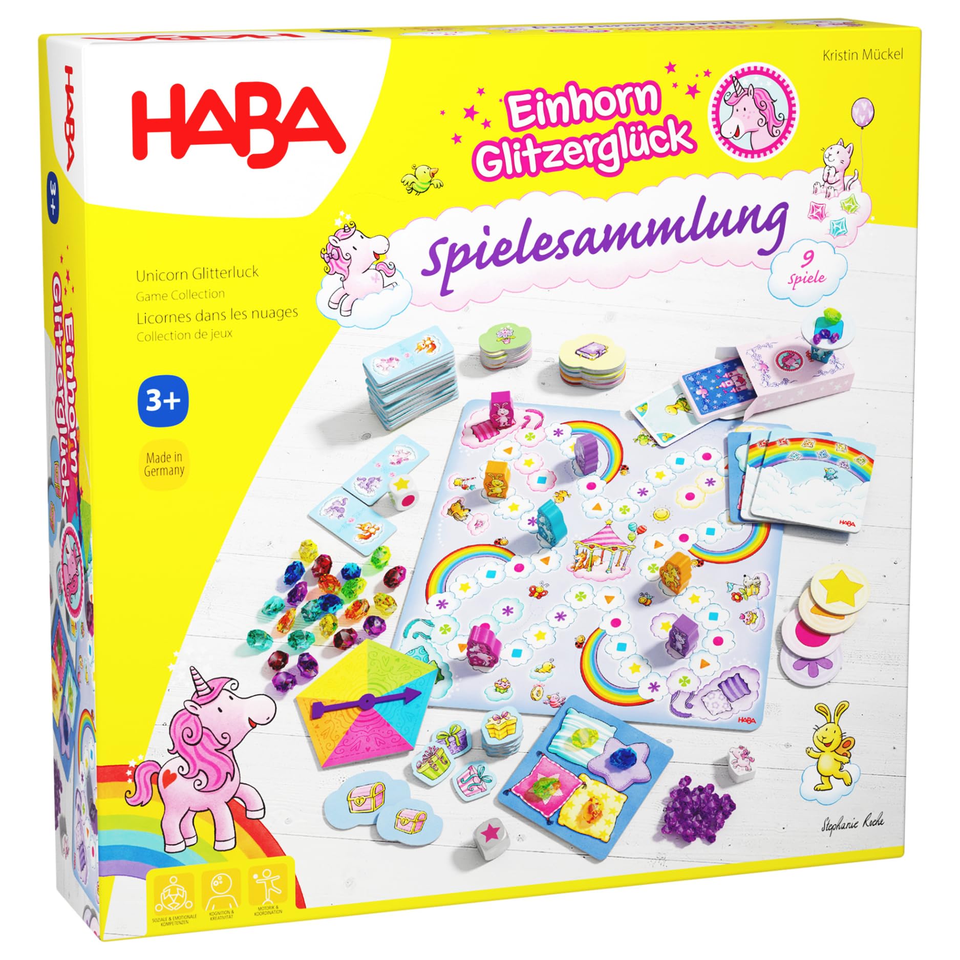 Haba Einhorn Glitzerglück - Spielesammlung